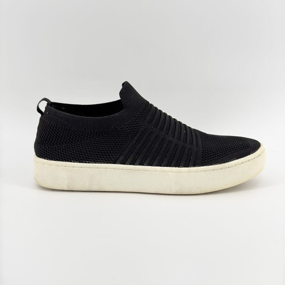 Dunes Slip-On Sneakers Women’s Black Size 9M Casual Shoes Knit Upper Lightweight